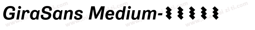 GiraSans Medium字体转换